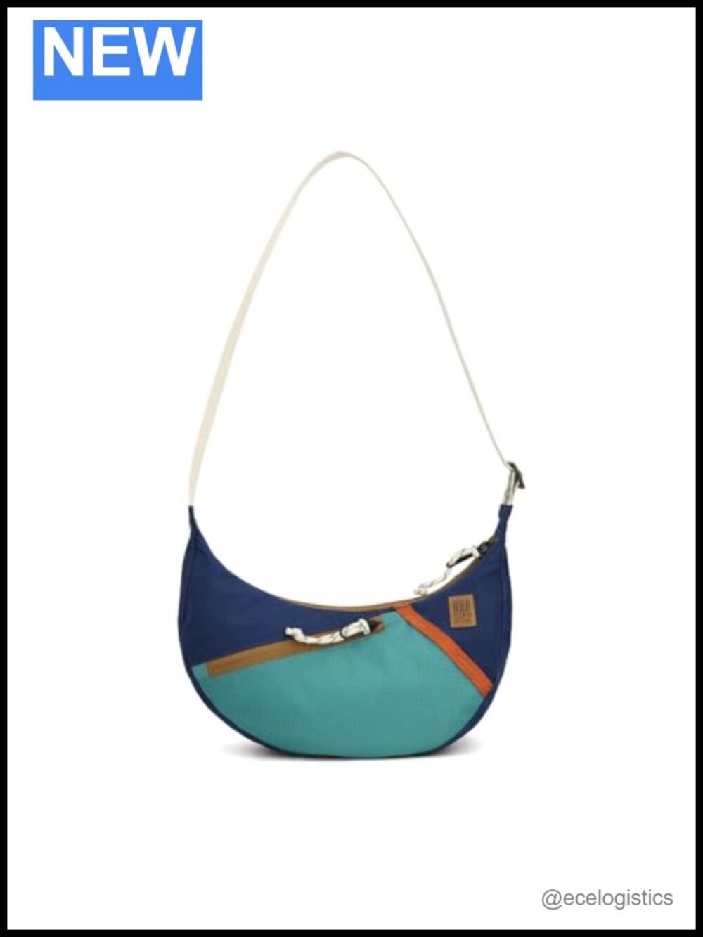 Nylon Crossbody Sling Bag with Pockets Adjustable Strap